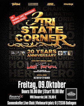 Bild: Tri State Corner + Last Turion + Distorted Heaven - „20 Years Anniversary Tour“
