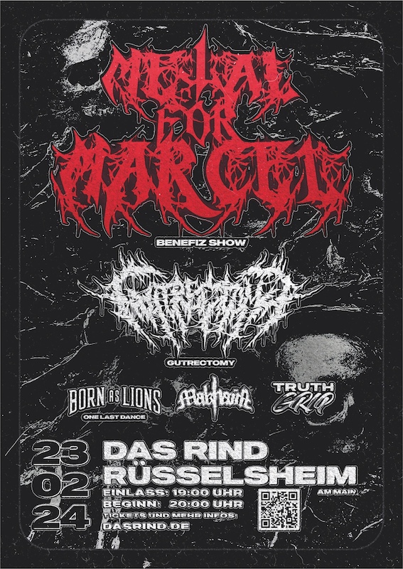 Gutrectomy, Born as Lions, Makhaira & Truth Grip - Metal for Marcel