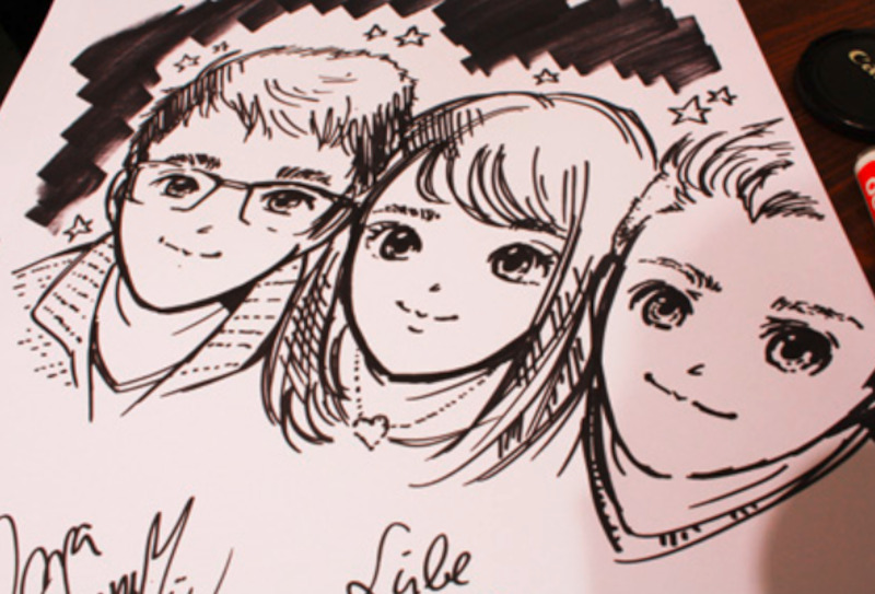 LIVE-ILLUSTRATION: Dein eigenes Portrait im Manga-Stil! - Slot 1