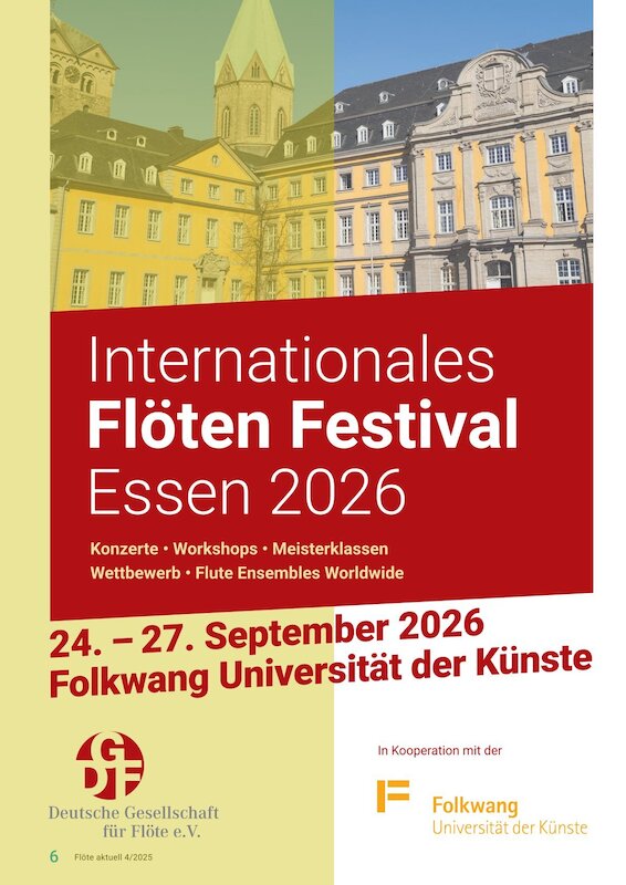 Internationales Flöten Festival - Essen 2026 - Gesamtticket