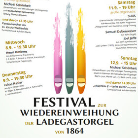 Image: Festival zur Wiedereinweihung der Ladegastorgel von 1864